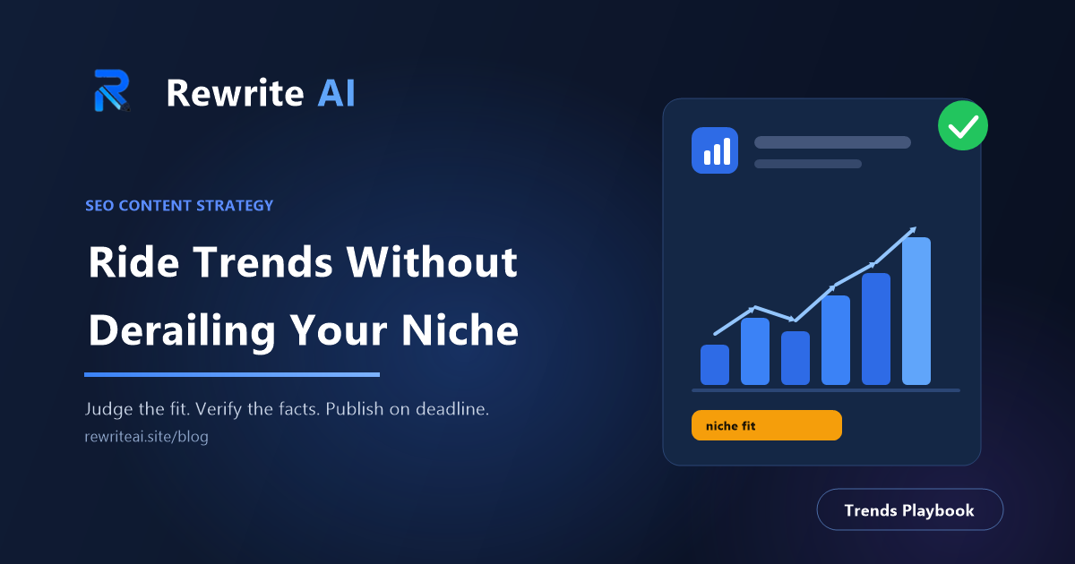 How to Write About Trending Topics Without Derailing Your Niche